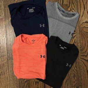 Under Armour Men's SS Athletic Tee Lot of 4 Sz Medium